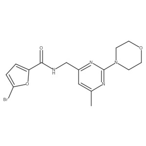 5-bromo-N-((6-methyl-2-morpholinopyrimidin-4-yl)methyl)furan-2-carboxamide Structure
