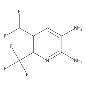 5-(Difluoromethyl)-6-(trifluoromethyl)pyridine-2,3-diamine结构式