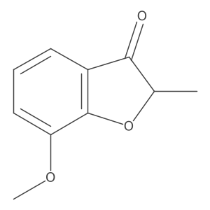 7-Methoxy-2-methyl-2,3-dihydrobenzofuran-3-one结构式