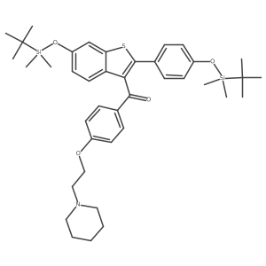 4,6-di(tert-Butyldimethylsily) Raloxifene Structure
