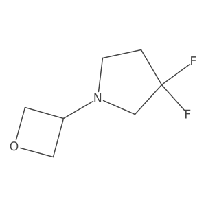 3,3-Difluoro-1-(oxetan-3-yl)pyrrolidine结构式