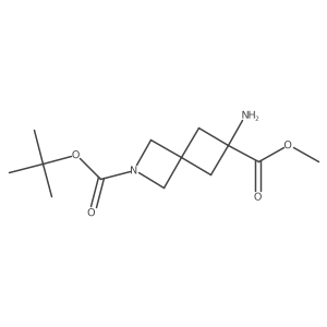 2-(Tert-butyl) 6-methyl 6-amino-2-azaspiro[3.3]heptane-2,6-dicarboxylate Structure