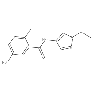 5-Amino-N-(1-ethyl-1H-pyrazol-4-yl)-2-methylbenzamide结构式