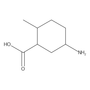 5-Amino-2-methylcyclohexane-1-carboxylic acid结构式