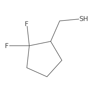 (2,2-Difluorocyclopentyl)methanethiol结构式
