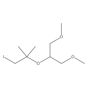 2-[(1,3-Dimethoxypropan-2-yl)oxy]-1-iodo-2-methylpropane Structure