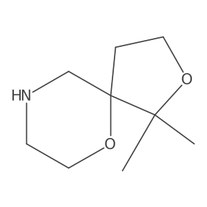 1,1-Dimethyl-2,6-dioxa-9-azaspiro[4.5]decane结构式