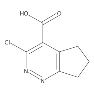 3-Chloro-6,7-dihydro-5H-cyclopenta[c]pyridazine-4-carboxylic acid Structure