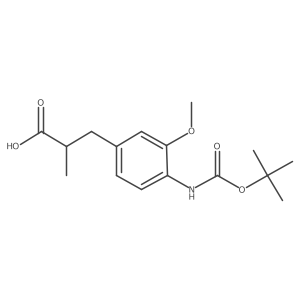 3-(4-{[(Tert-butoxy)carbonyl]amino}-3-methoxyphenyl)-2-methylpropanoic acid Structure