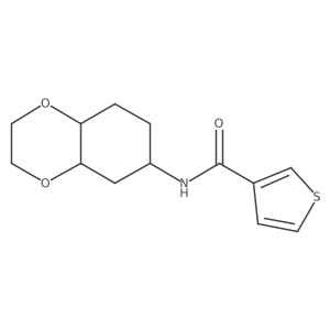 N-(octahydrobenzo[b][1,4]dioxin-6-yl)thiophene-3-carboxamide Structure
