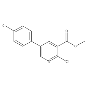 2-Chloro-5-(4'-chlorophenyl)nicotinic acid methyl ester结构式