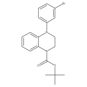 Tert-butyl 4-(3-bromophenyl)-3,4-dihydroquinoxaline-1(2h)-carboxylate Structure