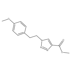 methyl 1-[2-(4-methoxyphenyl)ethyl]-1H-1,2,3-triazole-4-carboxylate Structure