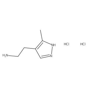 2-(3-methyl-1H-pyrazol-4-yl)ethan-1-amine dihydrochloride Structure