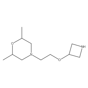 4-[2-(Azetidin-3-yloxy)ethyl]-2,6-dimethylmorpholine结构式