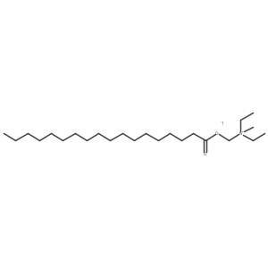 N-Ethyl-N-methyl-N-((stearoyloxy)methyl)ethanaminium iodide结构式