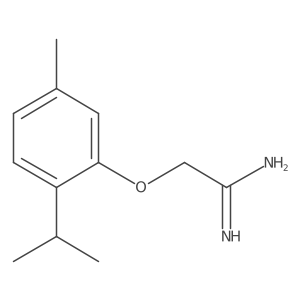 2-[5-Methyl-2-(1-methylethyl)phenoxy]ethanimidamide Structure