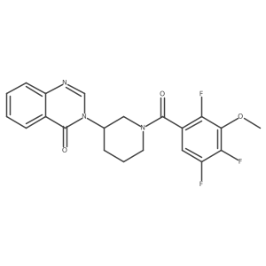 3-(1-(2,4,5-trifluoro-3-methoxybenzoyl)piperidin-3-yl)quinazolin-4(3H)-one Structure