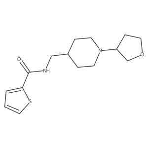 N-((1-(tetrahydrofuran-3-yl)piperidin-4-yl)methyl)thiophene-2-carboxamide结构式
