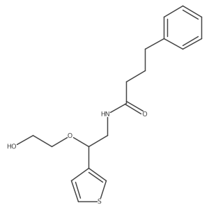N-(2-(2-hydroxyethoxy)-2-(thiophen-3-yl)ethyl)-4-phenylbutanamide结构式