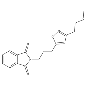 2-(3-(3-(2-Methoxyethyl)-1,2,4-oxadiazol-5-yl)propyl)isoindoline-1,3-dione结构式