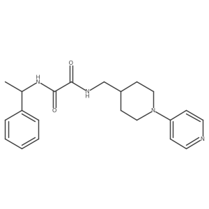 N1-(1-phenylethyl)-N2-((1-(pyridin-4-yl)piperidin-4-yl)methyl)oxalamide Structure