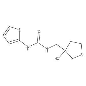 1-((3-Hydroxytetrahydrofuran-3-yl)methyl)-3-(thiophen-2-yl)urea Structure