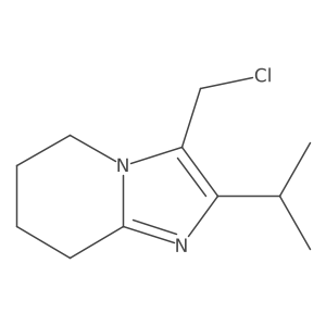 3-(Chloromethyl)-2-(propan-2-yl)-5H,6H,7H,8H-imidazo[1,2-a]pyridine Structure