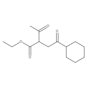 Ethyl 2-acetyl-4-cyclohexyl-4-oxobutanoate Structure