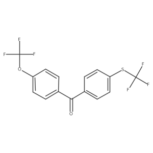 4-(Trifluoromethoxy)-4'-(trifluoromethylthio)benzophenone结构式