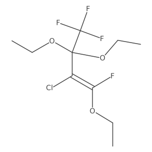 3-Chloro-1,1,1,4-tetrafluoro-2,2,4-tri(ethoxy)-but-3-ene结构式