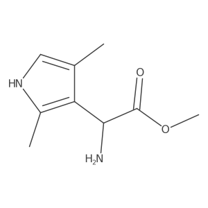 methyl 2-amino-2-(2,4-dimethyl-1H-pyrrol-3-yl)acetate Structure