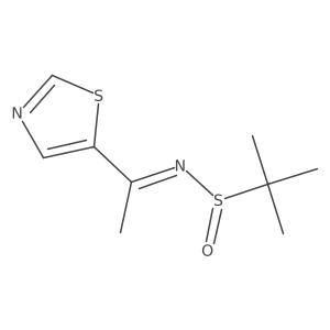2-Methyl-N-[1-(5-thiazolyl)ethylidene]-2-propanesulfinamide Structure