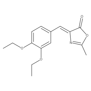 4-(3,4-diethoxybenzylidene)-2-methyloxazol-5(4H)-one结构式