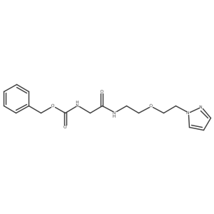 benzyl N-[({2-[2-(1H-pyrazol-1-yl)ethoxy]ethyl}carbamoyl)methyl]carbamate结构式