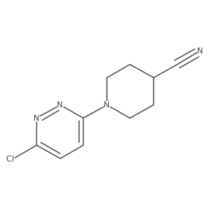 1-(6-Chloropyridazin-3-yl)piperidine-4-carbonitrile Structure