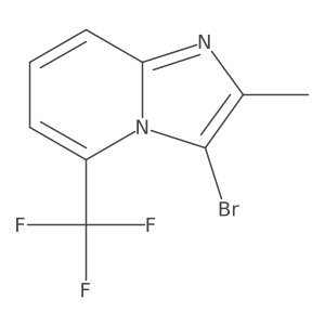 3-Bromo-2-methyl-5-(trifluoromethyl)imidazo[1,2-a]pyridine Structure
