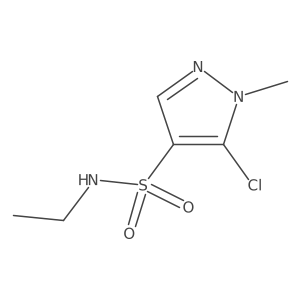 5-chloro-N-ethyl-1-methyl-1H-pyrazole-4-sulfonamide Structure
