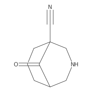 9-Oxo-3-azabicyclo[3.3.1]nonane-1-carbonitrile Structure