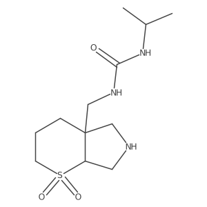 1-({1,1-Dioxo-octahydro-1lambda6-thiopyrano[2,3-c]pyrrol-4a-yl}methyl)-3-(propan-2-yl)urea Structure