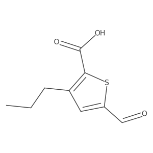 5-Formyl-3-propylthiophene-2-carboxylic acid结构式