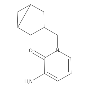 3-Amino-1-({bicyclo[3.1.0]hexan-3-yl}methyl)-1,2-dihydropyridin-2-one结构式