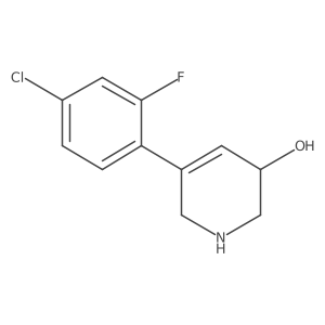 5-(4-Chloro-2-fluorophenyl)-1,2,3,6-tetrahydropyridin-3-ol Structure