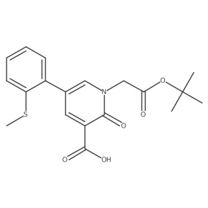1-[2-(Tert-butoxy)-2-oxoethyl]-5-[2-(methylsulfanyl)phenyl]-2-oxo-1,2-dihydropyridine-3-carboxylic acid结构式