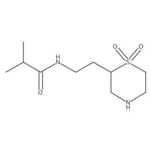 N-[2-(1,1-dioxo-1lambda6-thiomorpholin-2-yl)ethyl]-2-methylpropanamide Structure