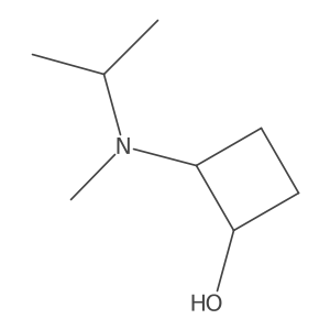 2-[Methyl(propan-2-yl)amino]cyclobutan-1-ol结构式
