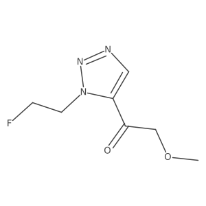 1-[1-(2-fluoroethyl)-1H-1,2,3-triazol-5-yl]-2-methoxyethan-1-one Structure