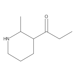 rac-1-[(2R,3R)-2-methylpiperidin-3-yl]propan-1-one结构式