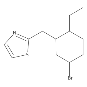 2-[(5-Bromo-2-ethylcyclohexyl)methyl]-1,3-thiazole Structure