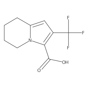 2-(Trifluoromethyl)-5,6,7,8-tetrahydroindolizine-3-carboxylic acid Structure